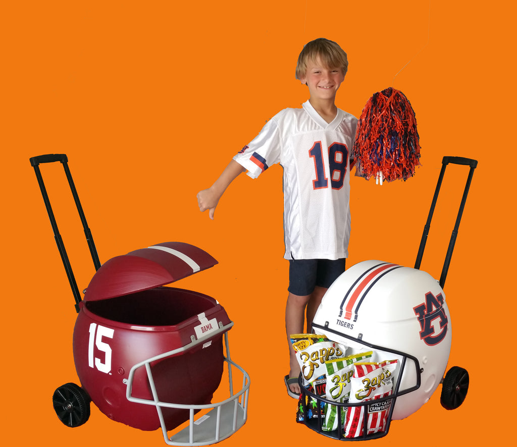 Auburn Football Helmet Shaped 40 quart Ice Chest