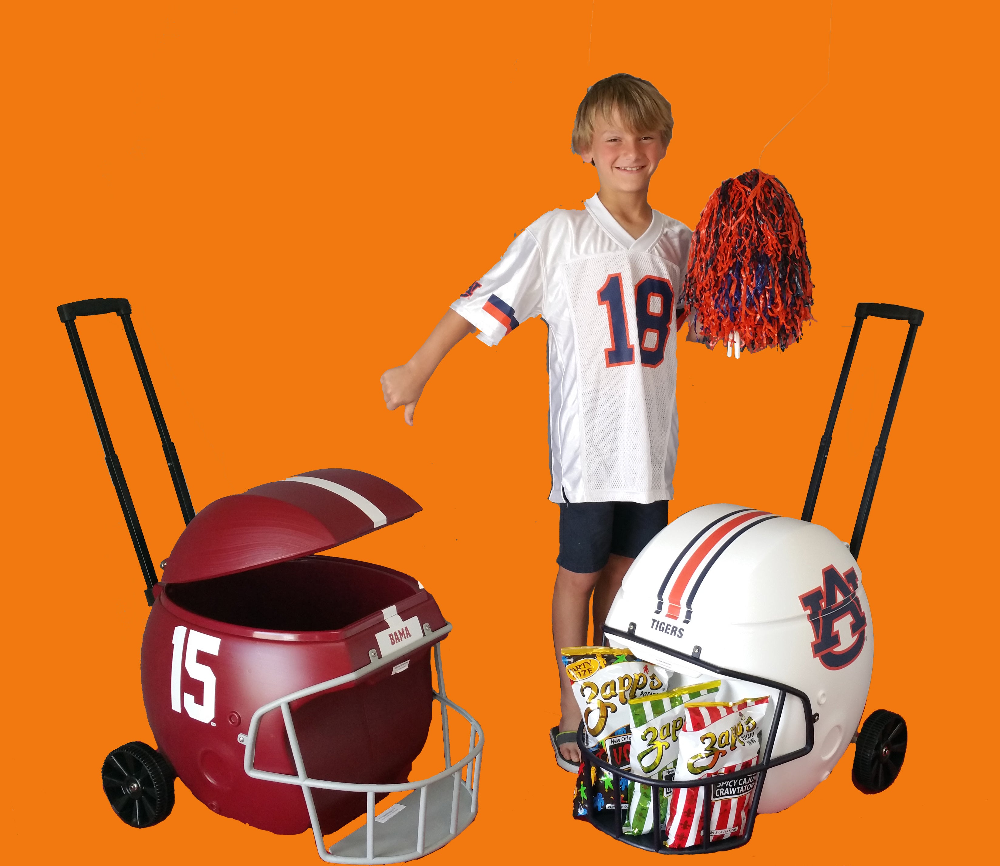 Auburn Football Helmet Shaped 40 quart Ice Chest